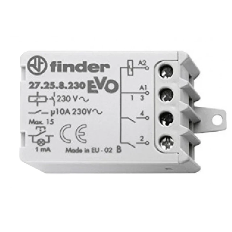 RELE' FINDER AD IMPULSI PANNELLO EVO 10A 2 CONTATTI
