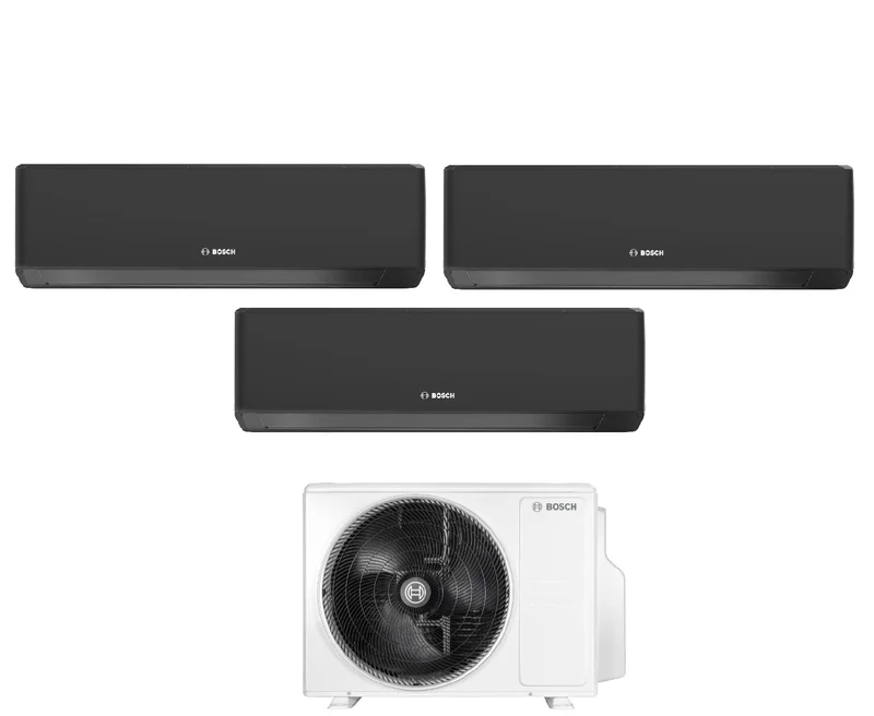 Condizionatore Trial Split Bosch CLIMATE 7000i Black 9+9+9 con 5000M 79/3 E R-32 Wi-Fi Integrato