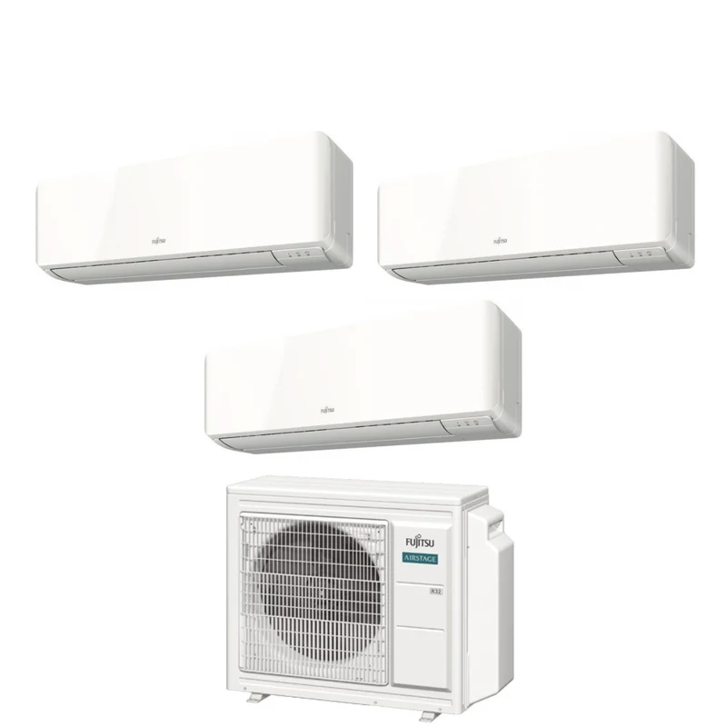 OUT - Klimaanlage Trial-Split Fujitsu KM 7+9+12 mit AOEG18KBCA3 R-32 WLAN optional