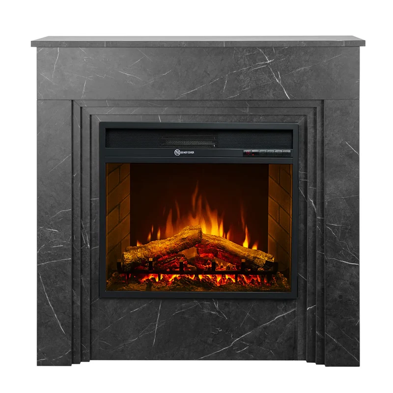 Camino Elettrico da Terra Divine Fire BELLINI effetto Marmo Nero