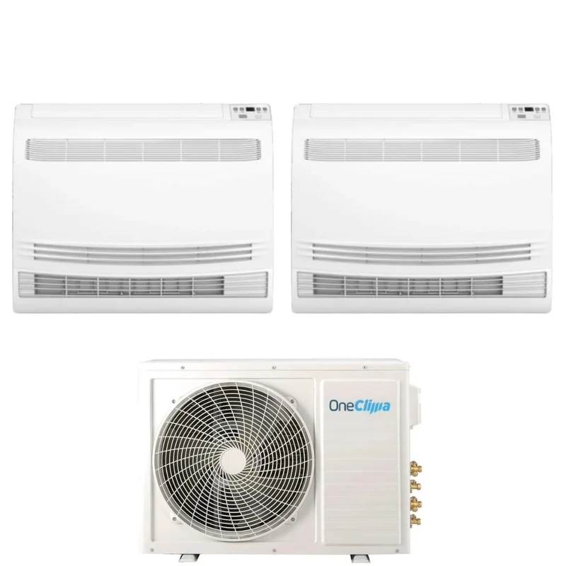 Condizionatore OneClima Dual Split Console 12+12 con MLT27x3/Y24 R-32 Wi-Fi Optional con Telecomando di Serie