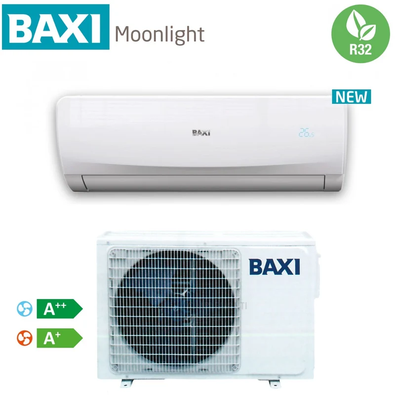 BAXI INVERTER-KLIMAANLAGE Luna Clima MOONLIGHT R-32 KLASSE A++/A+ 24000 BTU – NEU