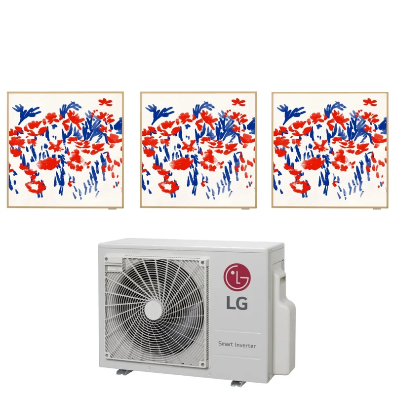 LG Trial Split Inverter-Klimaanlage ARTCOOL GALERIE FOTO 9+9+12-Serie mit MU3R21 R-32 integriertem Wi-Fi 9000+9000+12000