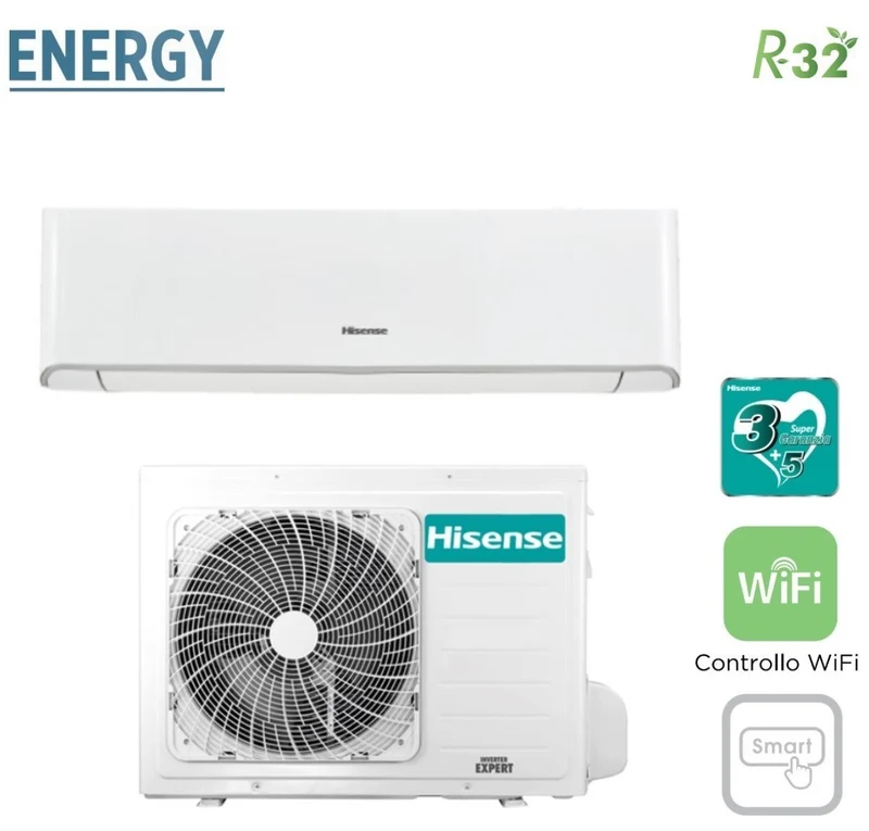 Hisense Inverter-Klimaanlage ENERGY-Serie 24000 BTU TQ70DB0BG R-32 Integriertes WLAN
