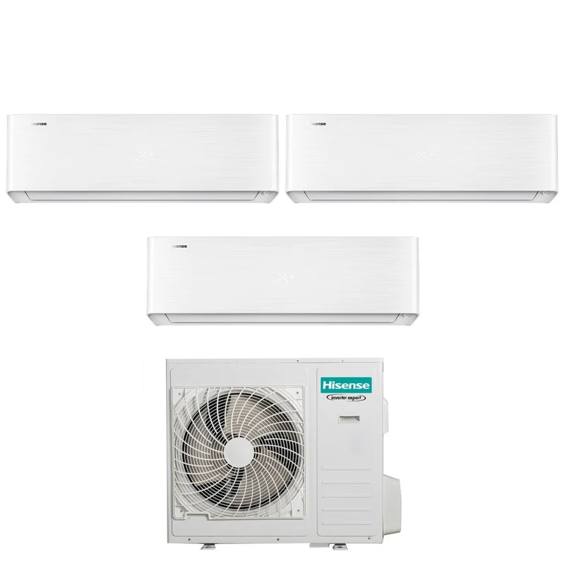 Condizionatore Hisense Trial Split ENERGY PRO X 18+18+18 con 5AMW105U4RQC R-32 Wi-Fi Integrato