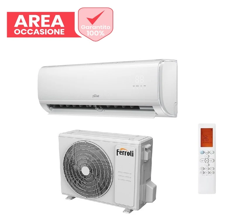SCHNÄPPCHENBEREICH Klimaanlage Ferroli Inverter Serie GIADA S 9000 Btu 2CP001HF R-32 WLAN integriert