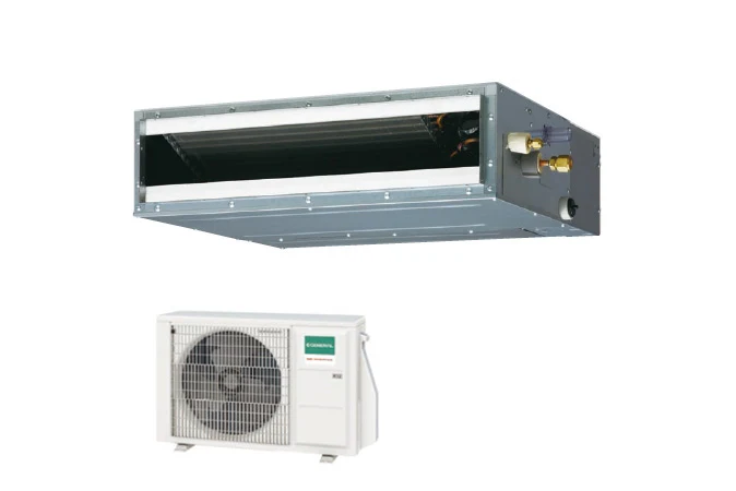 Fujitsu-Klimaanlage mit Kanalanschluss, Niederdruck, KL-Serie, 12000 BTU, R-32 ARXG12KLLAP, A++-Steuerung ausgeschlossen