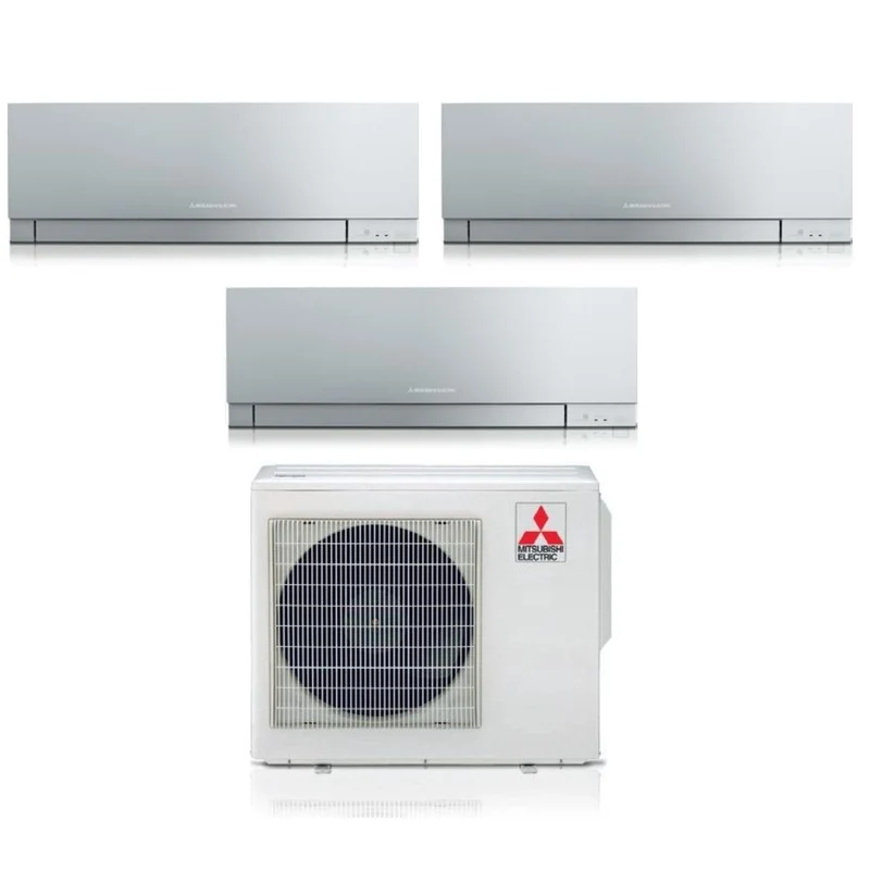 Condizionatore Mitsubishi Electric Trial Split Kirigamine Zen Silver 12000+15000+15000 con MXZ-3F68VF R-32 Wi-Fi Integrato