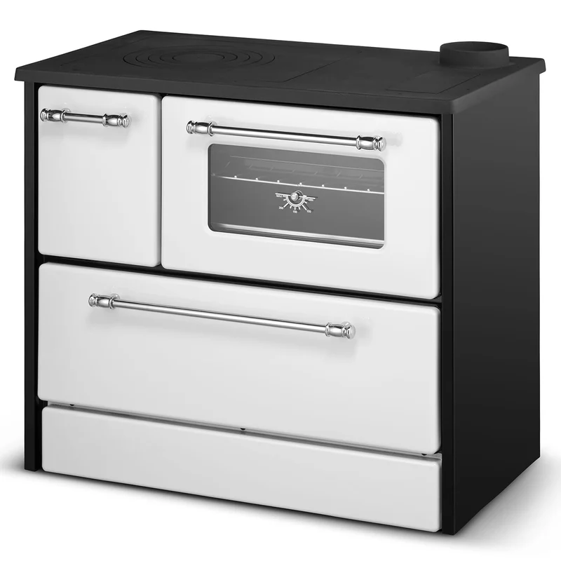 Holzküchenherd 9 kW Weiß Beatrice L87xT51xH79 Ecodesign