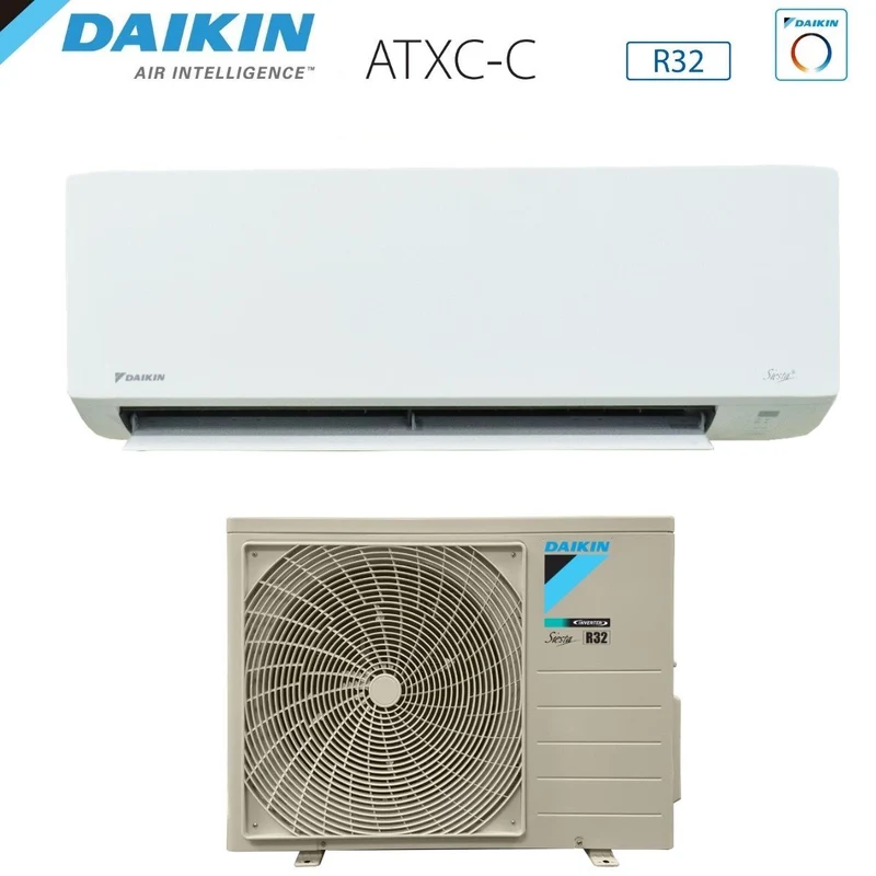SCHNÄPPCHENBEREICH Daikin Inverter-Klimaanlage SIESTA ATXC-C-Serie 12000 Btu ATXC35C + ARXC35C R-32 Wi-Fi optional Klasse A++/A+ – Neu