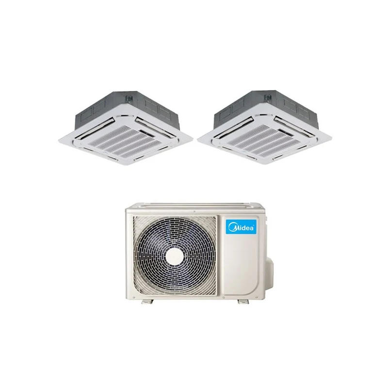 Condizionatore dual Split MIDEA Cassetta 4 Vie R-32 9000+9000 con M20-18FN8-Q - NEW 9+9