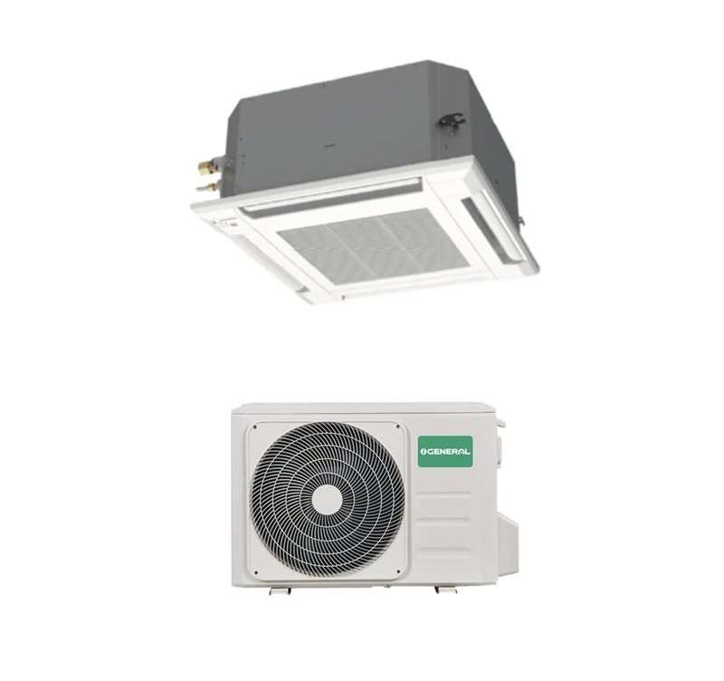Condizionatore a Cassetta Flusso Circolare Eco General Fujitsu 54000 Btu AUX54KRLB Monofase con Comando a Filo e Pannello