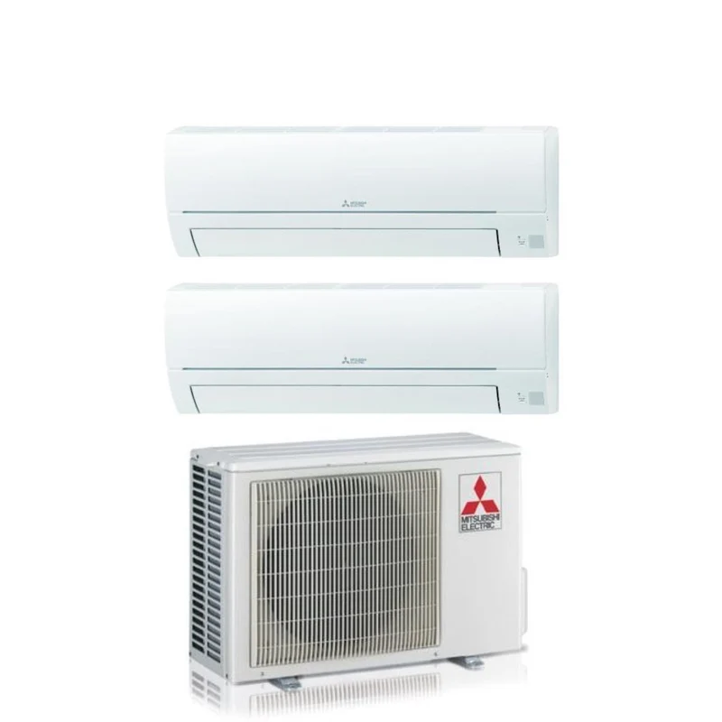 Climatizzatore Condizionatore Mitsubishi Electric Dual Split Inverter serie SMART MSZ-HR 9+18 con MXZ-2HA50VF R-32 Wi-Fi Optional 9000+18000