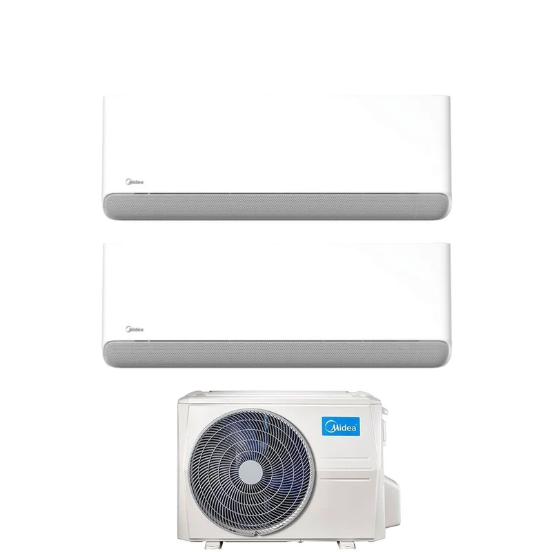 Midea BreezeleSS E 9+12 Dual-Split-Klimaanlage mit M2OE-18HFN8-Q R-32 integriertem WLAN