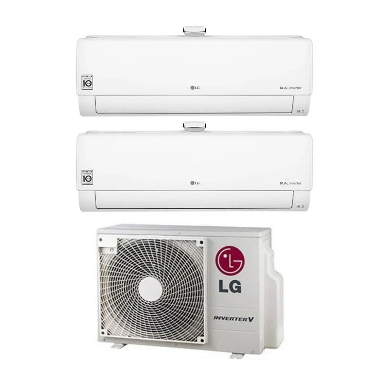 LG Dual Split Inverter Klimaanlage ATMOSFERA 9+12 Serie mit MU2R17 R-32 integriertem Wi-Fi 9000+12000