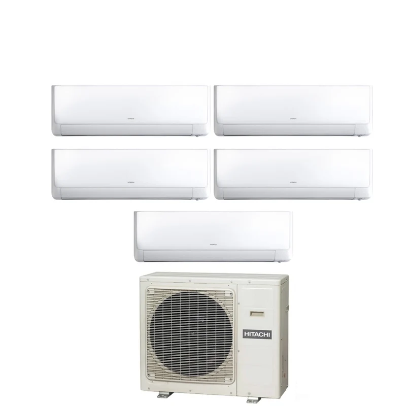 Hitachi Penta Split-Inverter-Klimaanlage Performance Series 7+7+7+7+9 mit RAM-90NP5E R-32 Wi-Fi optional 7000+7000+7000+7000+9000 – Neu