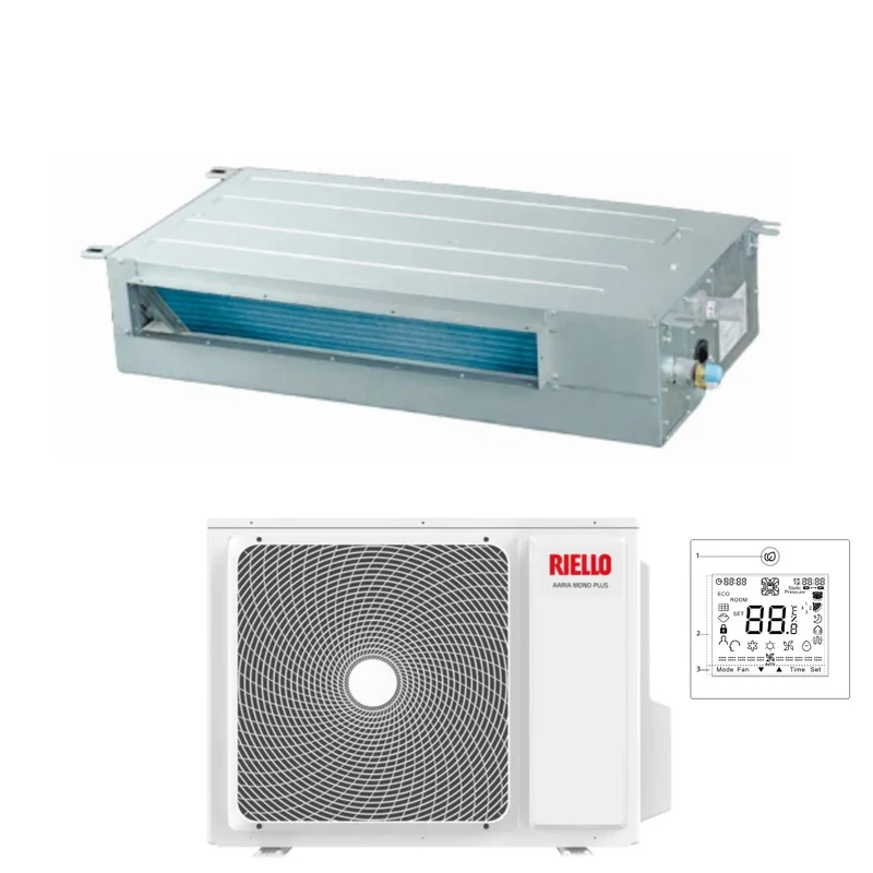 Riello Inverter-Kanalklimaanlage 18000 Btu AMD 50 PA R-32 Code 20161586 mit kabelgebundener Steuerung als Standard