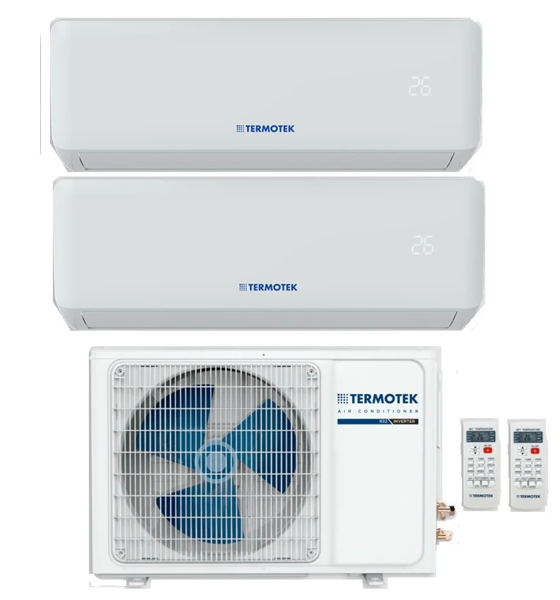 Termotek Dual-Split-Inverter-Klimaanlage Airplus C 9000+12000 BTU mit 2C R-32 Wi-Fi optional A++ 9+12