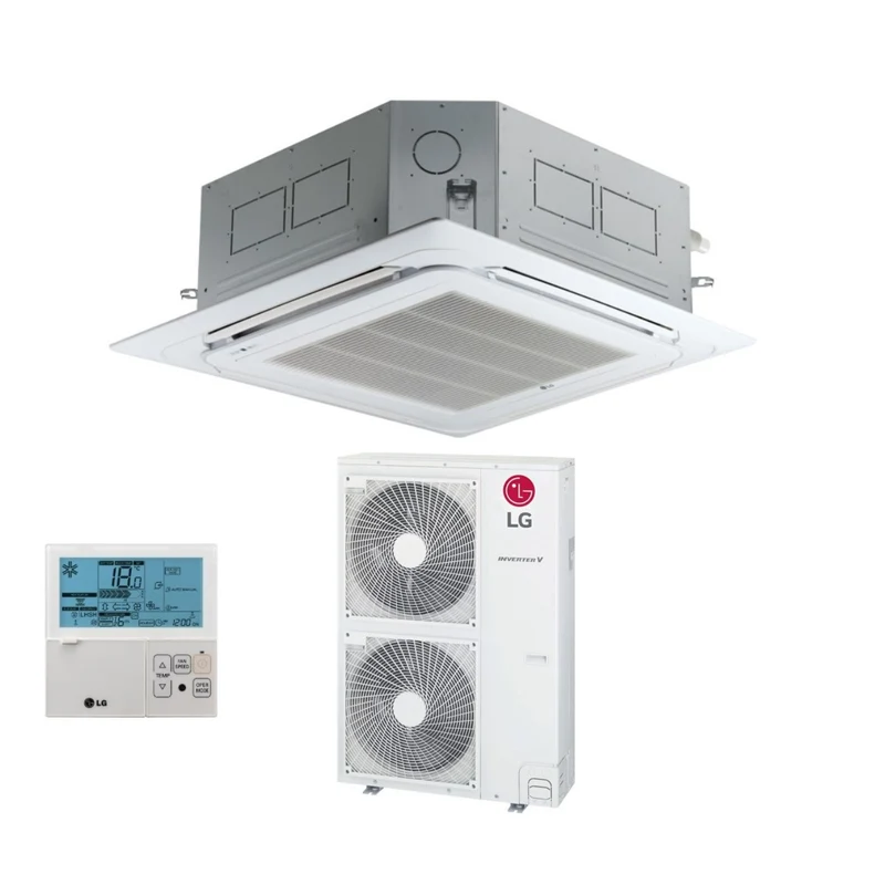 Klimaanlage LG Cassetta a 4 Vie Inverter 48000 Btu UT48F R-32 WLAN optional mit Pannello Incluso
