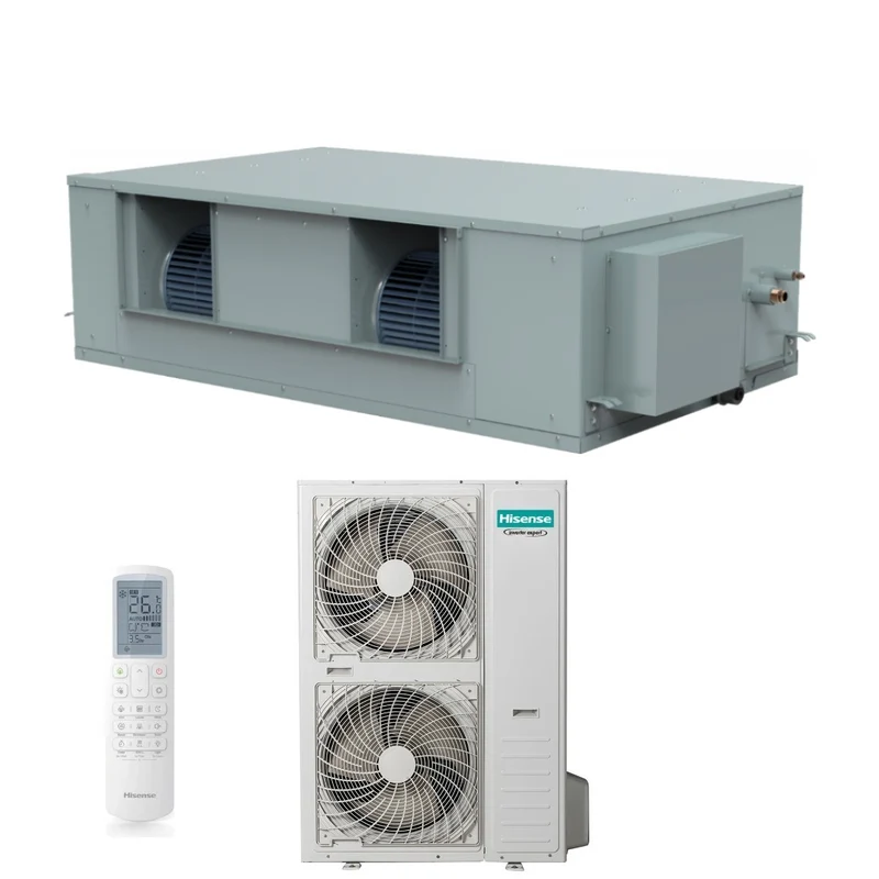 Hisense Inverter-Kanal-Klimaanlage TURBO-Serie 68000 BTU AUD200UX4RPH8 + AUW200U6RZ8 Dreiphasen-R-32-WLAN optional mit Fernbedienung serienmäßig