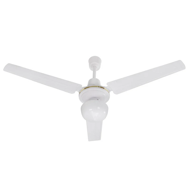 Deckenventilator mit 3 Flügeln und Licht, D. 120 cm, Farbe 70 W, WEISS DA54009