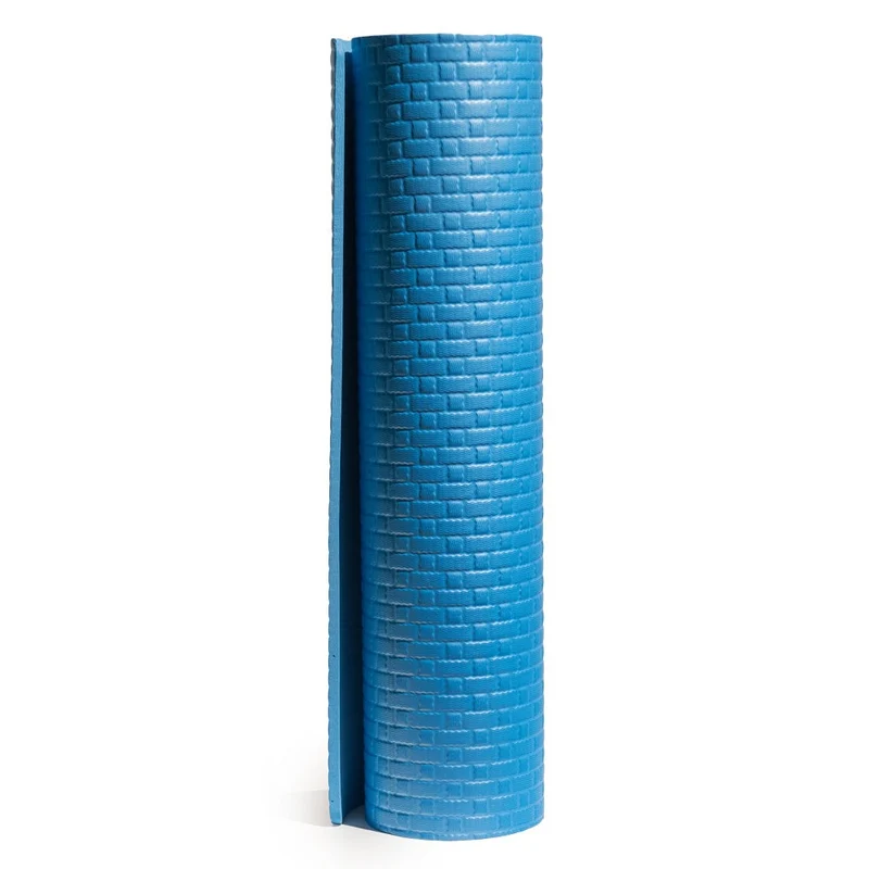 YOGA FITNESS Mattenteppich für Soft-Pilates-Fitnessstudio 173x61X0,8 cm BLAU