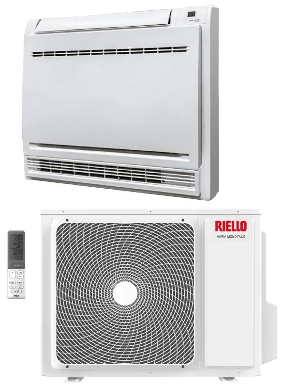 Riello Inverter-Klimaanlage, Bodenkonsole, 15000 Btu, AMC 42 PLUS R-32, integriertes WLAN