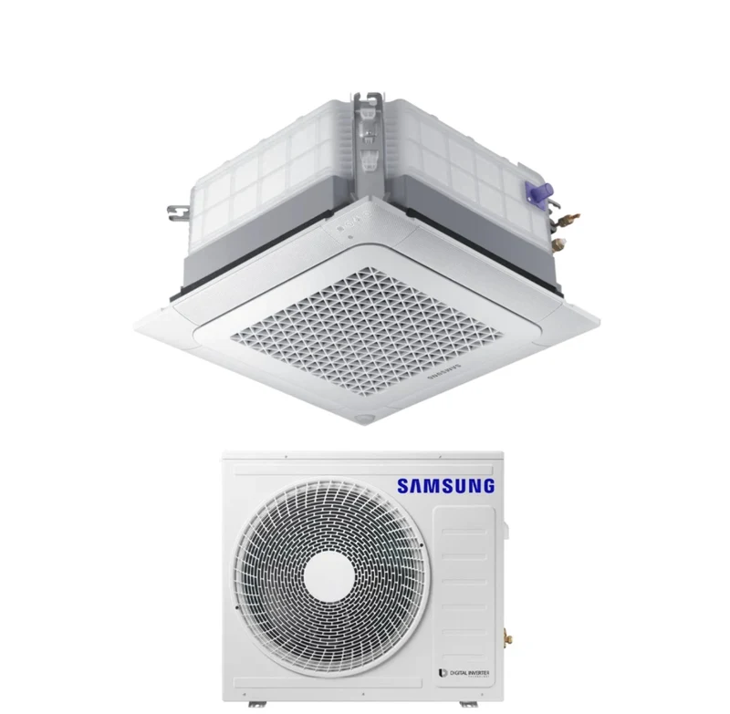 Samsung Mini-Kassetten-Klimaanlage 4-Wege-Windfree 24000 Btu AC071RNNDKG R-32 Wi-Fi optional mit Panel im Lieferumfang enthalten