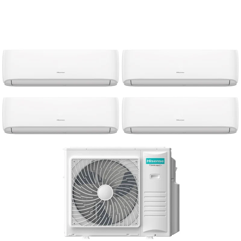 Condizionatore Quadri Split Hisense Hi-Comfort 12+12+12+12 con 5AMW105U4RQC R-32 Wi-Fi Integrato