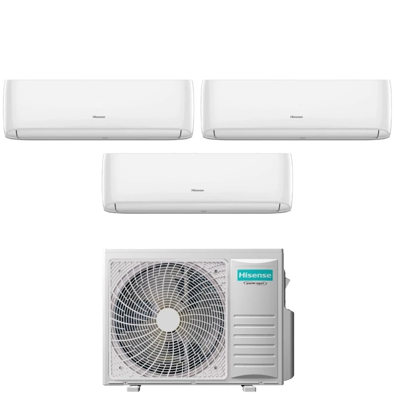 Condizionatore Trial Split Hisense Hi-Comfort 9+9+9 con 3AMW72U4RJC R-32 Wi-Fi Integrato