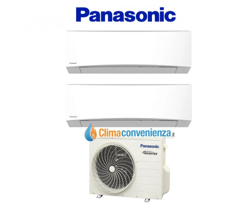 Condizionatore Dual Split Panasonic TZ 9+9 con CU-2RE15SBE R-410A Wi-Fi Optional
