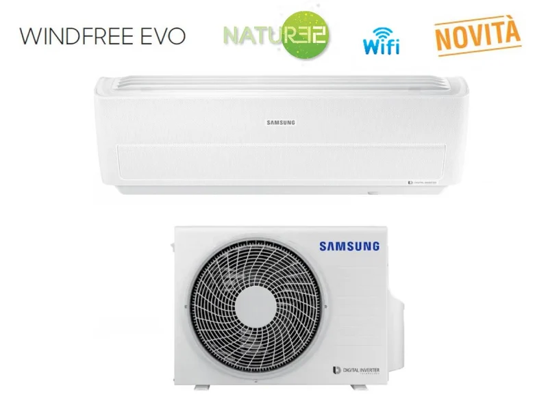 Climatizzatore Condizionatore Samsung Inverter Serie WINDFREE EVO 18000 btu R-32 Wi-Fi A++ AR18RXPXBWKNEU - NOVITA'