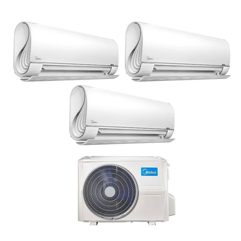 Condizionatore Dual Split Midea Breezeless E 9+9 con M2OE-18HFN8-Q R-32 Wi-Fi Integrato