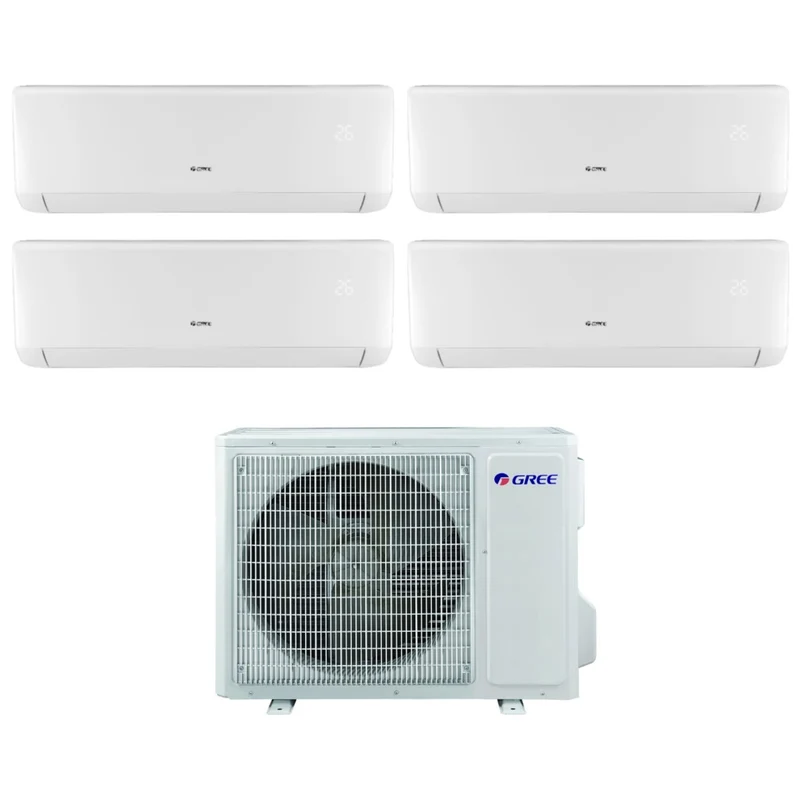 Climatizzatore Condizionatore Gree Quadri Split Inverter serie BORA 9+9+9+9 con GWHD28NK6LO R-32 9000+9000+9000+9000
