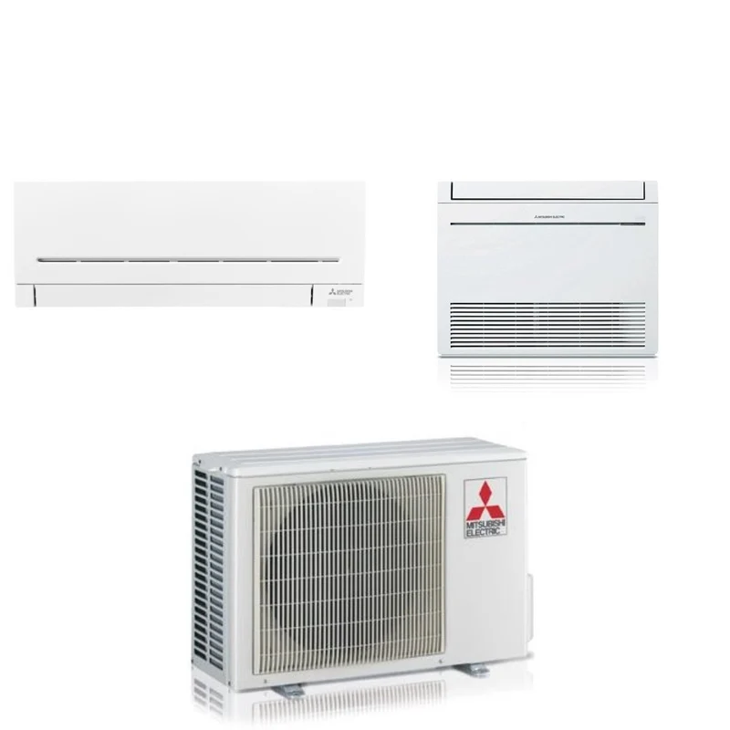 Climatizzatore Condizionatore Mitsubishi Electric Dual Inverter MSZ-AP25 (Parete) + MFZ-KT25 (Pavimento) 9+9 con MXZ-2F42VF R-32 Wi-Fi Optional 9000+9000