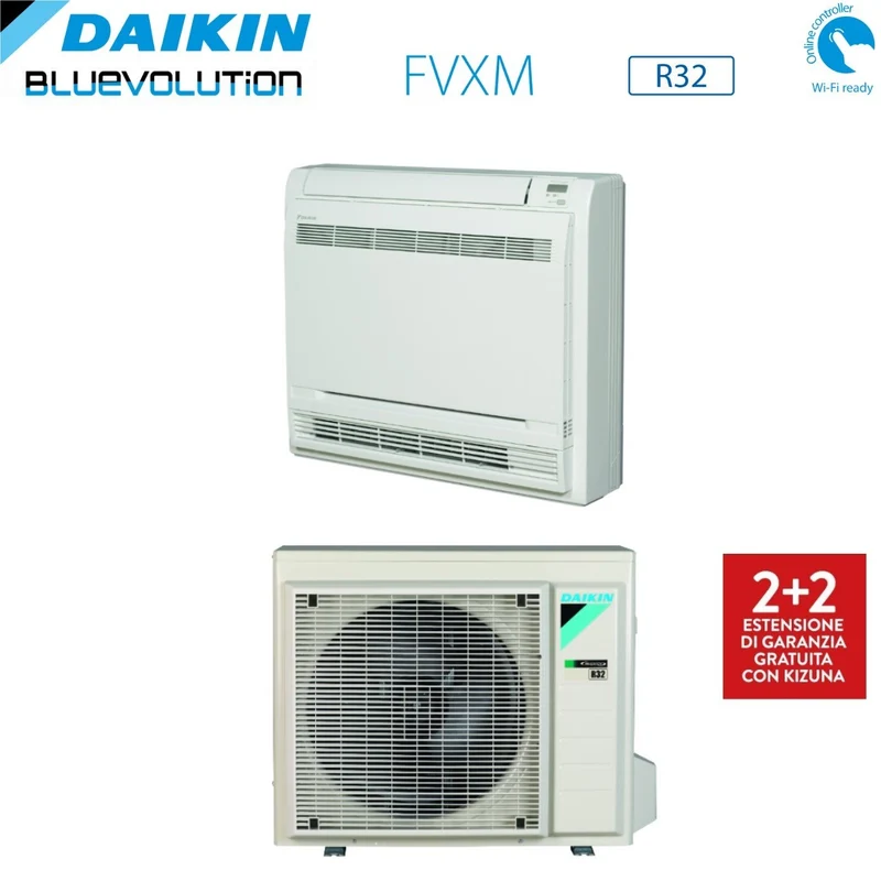 Climatizzatore Condizionatore Daikin Bluevolution a Pavimento 9000 BTU FVXM25F R-32 Wi-Fi Optional Telecomando a Infrarossi Incluso - Garanzia Italiana