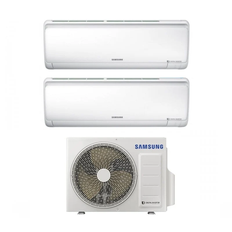 Samsung Dual Split Inverter Klimaanlage MALDIVES QUANTUM 7+9 Serie mit AJ050NCJ R-32 7000+9000