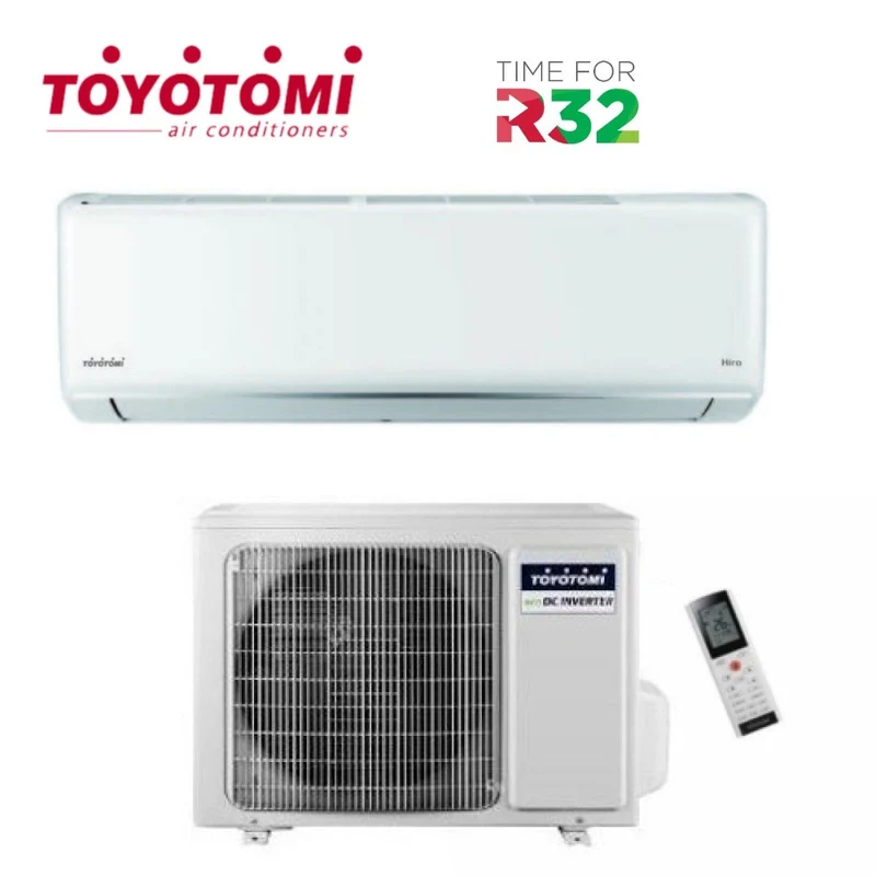 TOYOTOMI INVERTER-KLIMAANLAGE HIRO-Serie 12000 BTU R-32 Wi-Fi INKLUSIVE Klasse A++/A+++