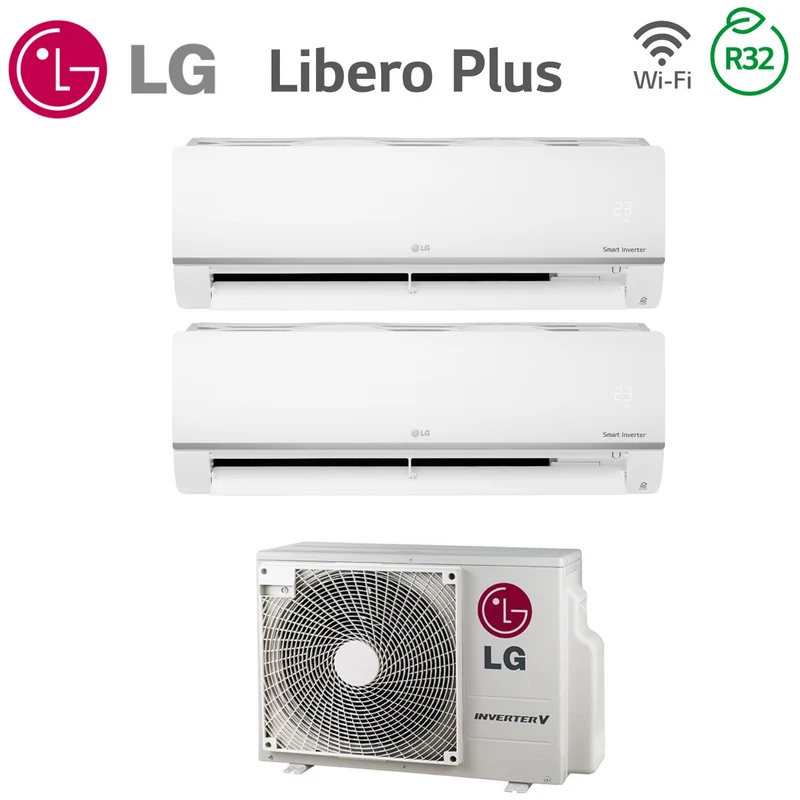 LG Dual-Split-Klimaanlage 9+18 Free Inverter Plus 9000+18000 MIT MU3R19 R-32
